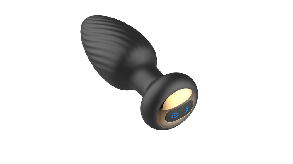 Вібро-пробка Rotating Remote Anal Plug з дистанційним керуванням, чорна Sex Aura Київ - фото 8