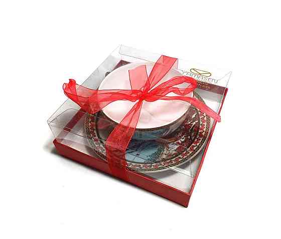 Чашка чайная с блюдцем фарфоровая Киев