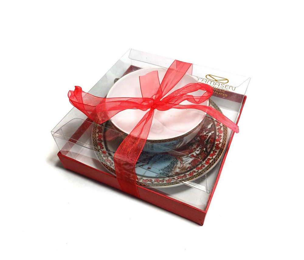 Чашка чайная с блюдцем фарфоровая Киев - изображение 3