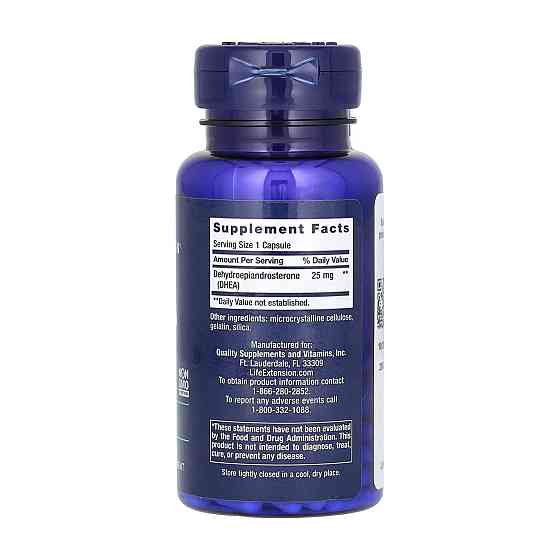 ДГЕА Life Extension DHEA 25 mg 100 caps Киев