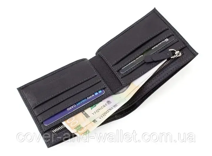 Стильний чоловічий гаманець із натуральної шкіри на магнітах Marco Coverna 237-1 Київ - фото 16