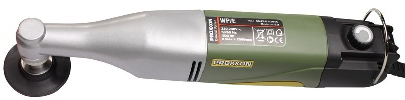 Потужна кутова полірувальна машина WP/E Proxxon : 100 Вт, регулювання обертів, 2500 об/хв, диск 50 мм (28660) Київ - фото 2