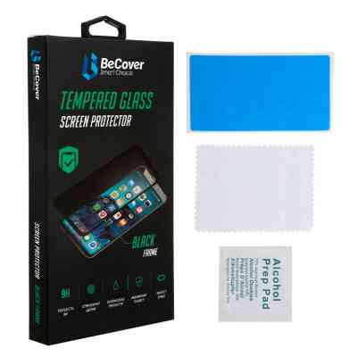 Стекло защитное BeCover ZTE Blade A52 Black (708755) Винница