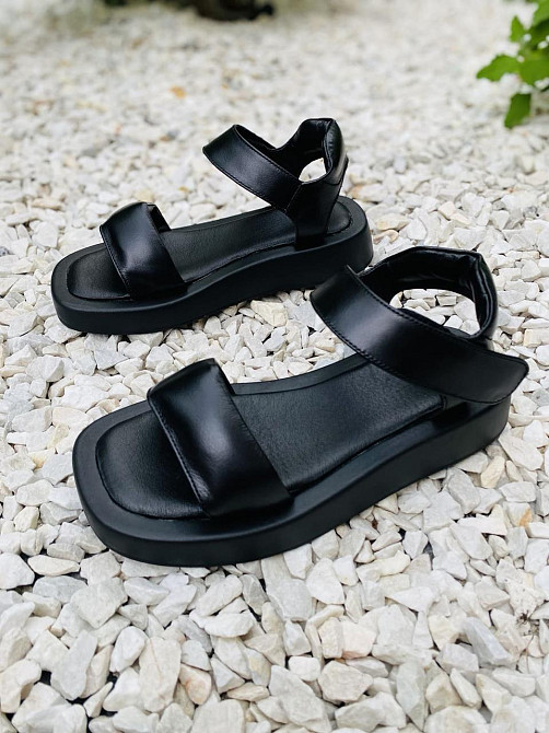 ARLEN Босоніжки жіночі ARLEN Бос-06 чорні (літо, шкіра натуральна) (4379) Коломыя - изображение 3