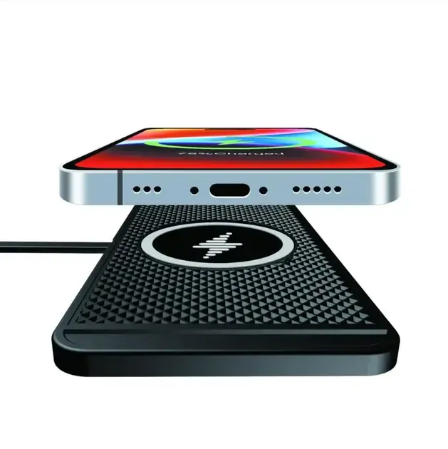 Силиконовый коврик в авто с быстрой беспроводной зарядкой Car Wireless Pad C1 15W Коломыя - изображение 2