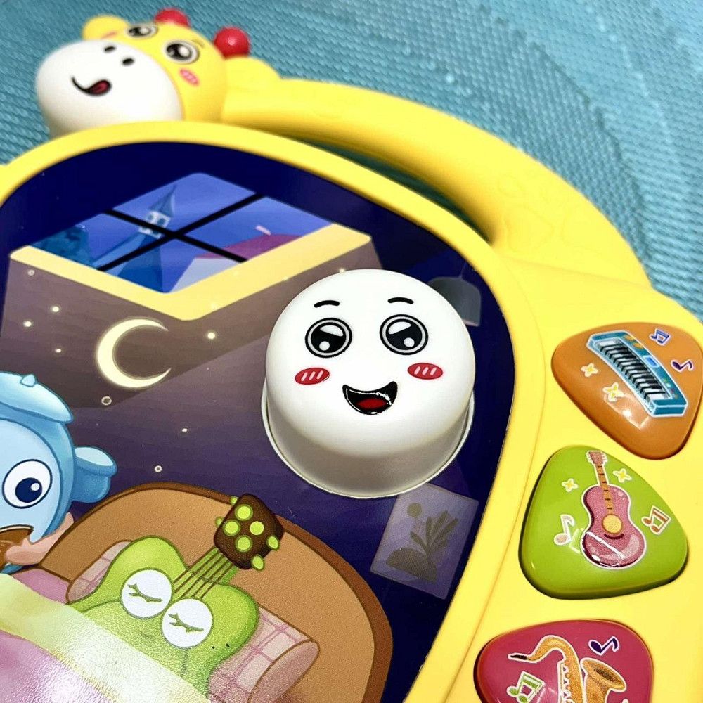 Книжка інтерактивна Музичний жираф світлові та звукові ефекти Жовта (855-154A) Чернігів - фото 5