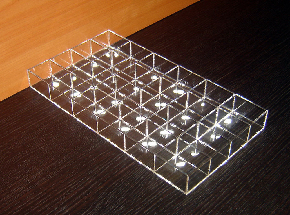 Короб EKOSTAR 24 ячейки 40х50х30 для колец прозрачный Киев - изображение 4