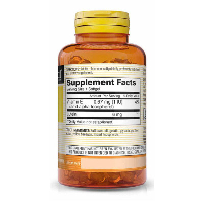 Антиоксидант Mason Natural Лютеин 6мг, Lutein, 60 гелевых капсул (MAV13665) Винница - изображение 2