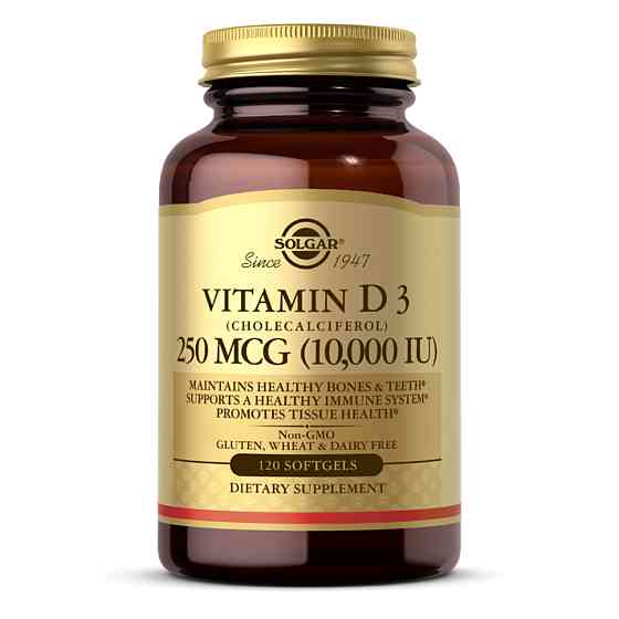 Vitamin D3 250mcg (10 000IU) - 120 softgels Луцьк