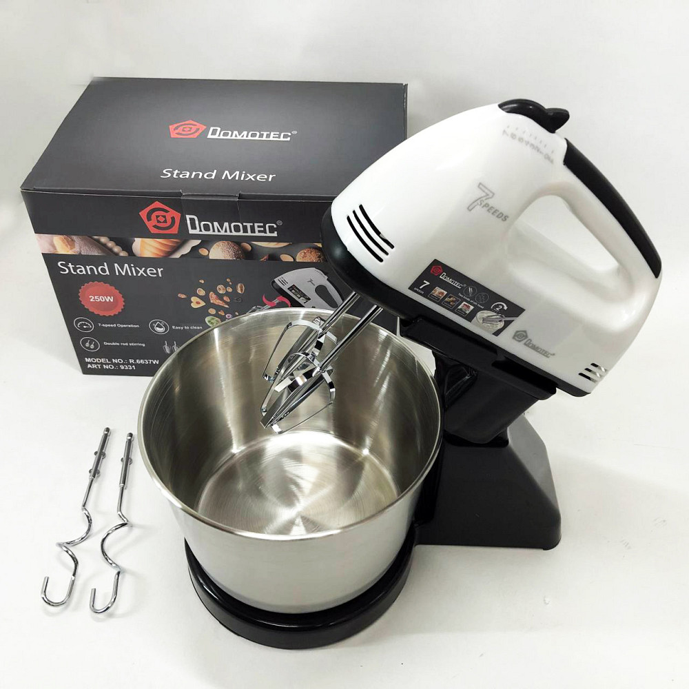 Миксер бытовой кухонный Domotec, Миксер для теста на ватрушки ручной 7 скоростей SW-17 Львов - изображение 5
