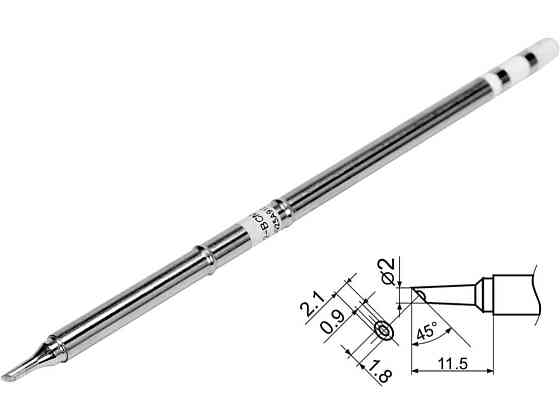 Наконечник для точкової пайки з вклад грілкою YATO заг. l= 150мм, наконеч 11,5х2,1х2 мм тип T12-BCМ2 Одеса