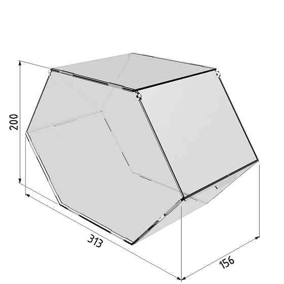 Диспенсер EKOSTAR двухсторонний для снеков, орехов 1 ячейка Киев