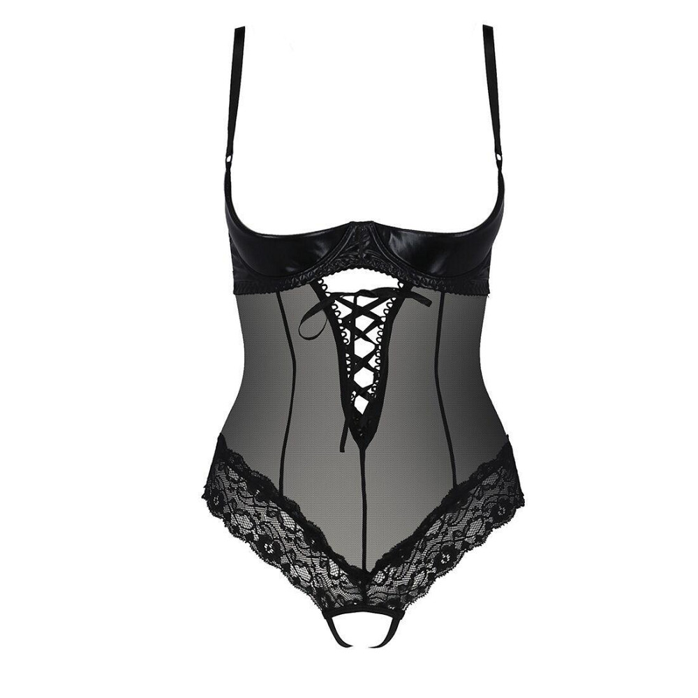 Боди с открытой грудью Passion Exclusive NORTH BODY XXL/XXXL, black Sex Aura Киев - изображение 3
