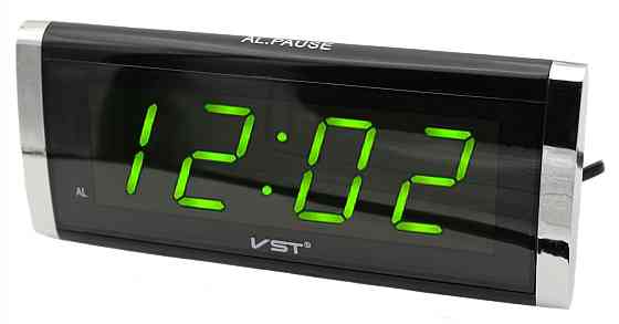 Годинники електронні VST-730, салатове світіння Дніпро