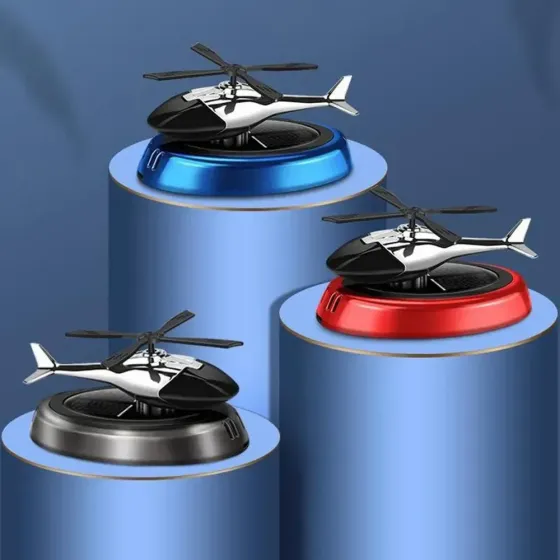 Автомобільний ароматизатор на сонячній батареї Вертоліт: пахучка на торпеду з лопатями, що обертаються Одеса