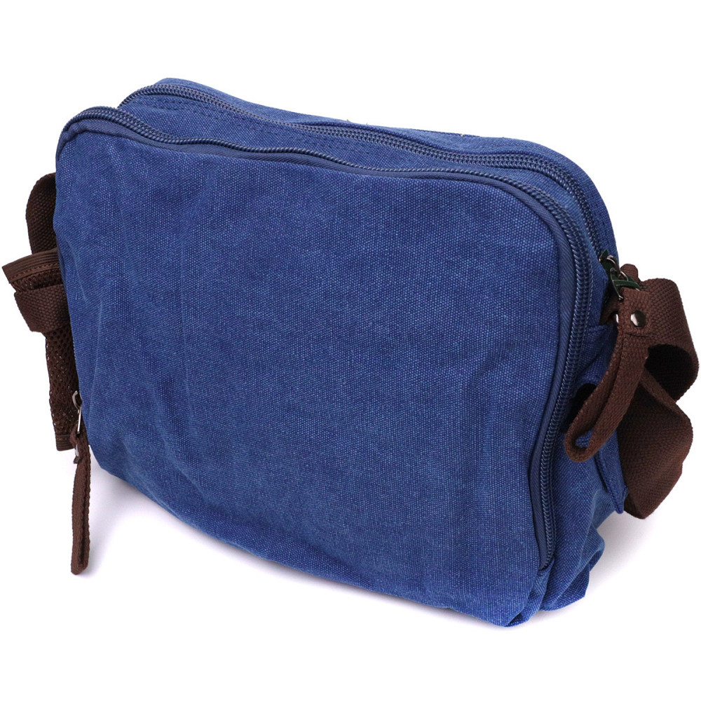 Сумка месенджер для чоловіків із щільного текстилю Vintage 22207 Синій Київ - фото 2