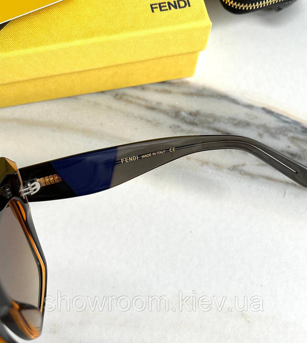 Женские солнцезащитные очки Fendi (1080) brown LUX Киев - изображение 6