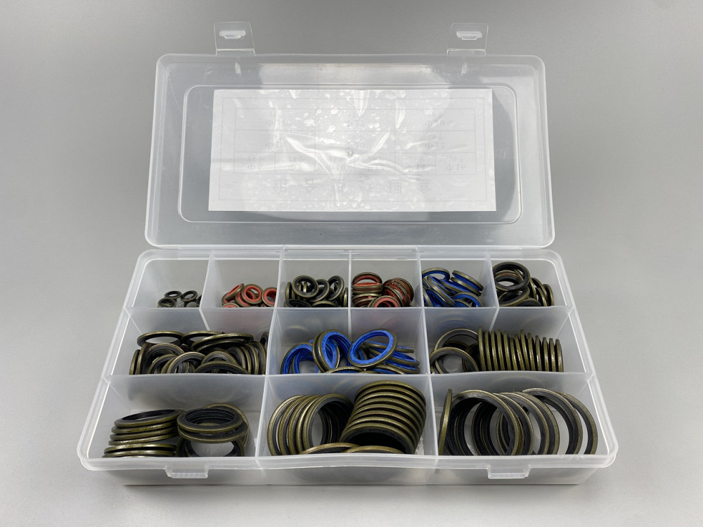 Набір шайб із гумовими кільцями (245 шт.) для будь-якої гідравліки. (12 різновидів; від М6 до М30) Мукачево - фото 6