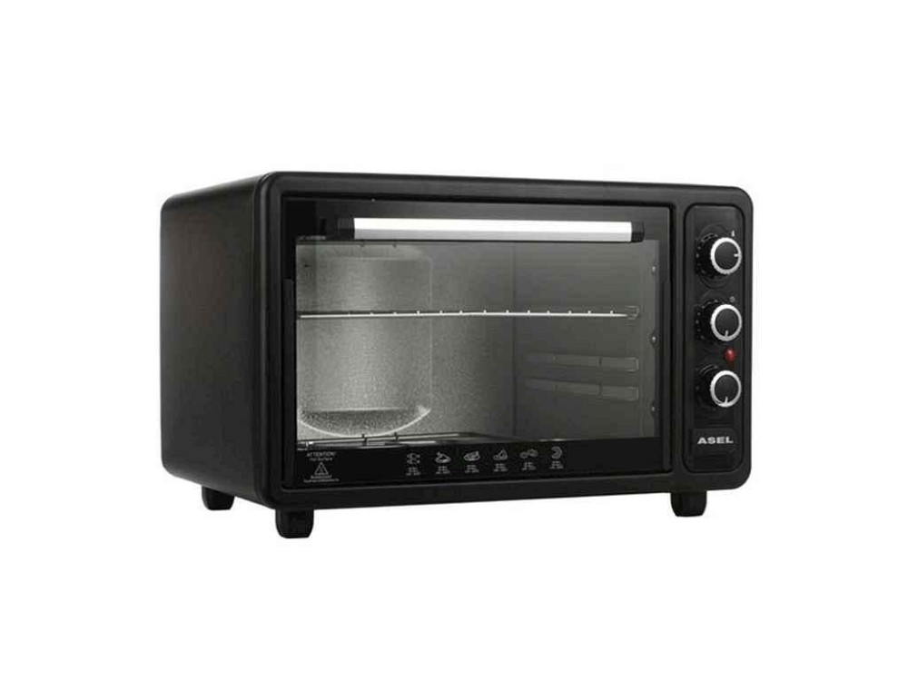 Електродуховка 1300Вт 40л гриль АF40-24-чорна ТМ ASEL Київ - фото 1