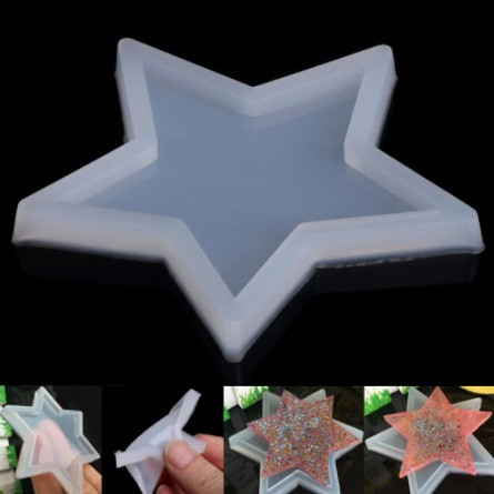 Молд силиконовый Звезда 7 см серый Киев - изображение 4