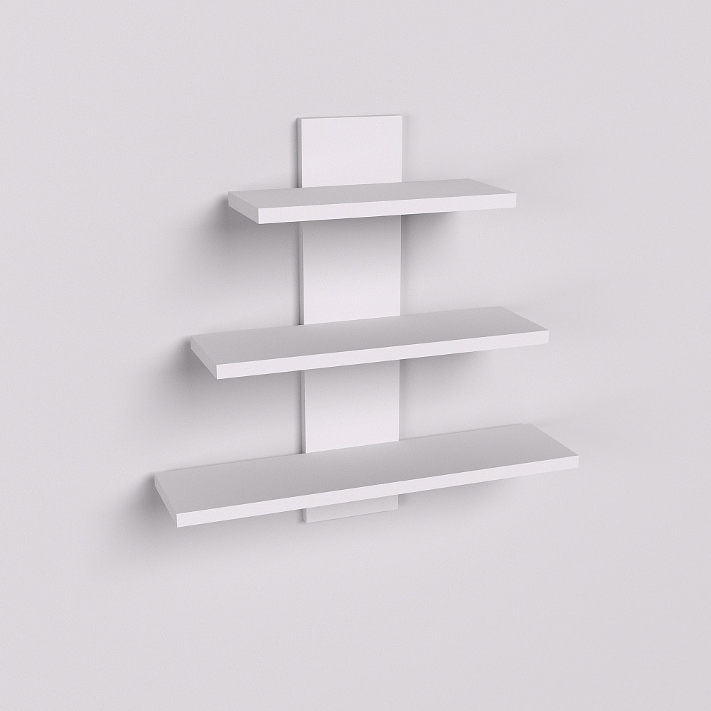 Полка навесная П-1, Белый, 500/140/500 Львов - изображение 1