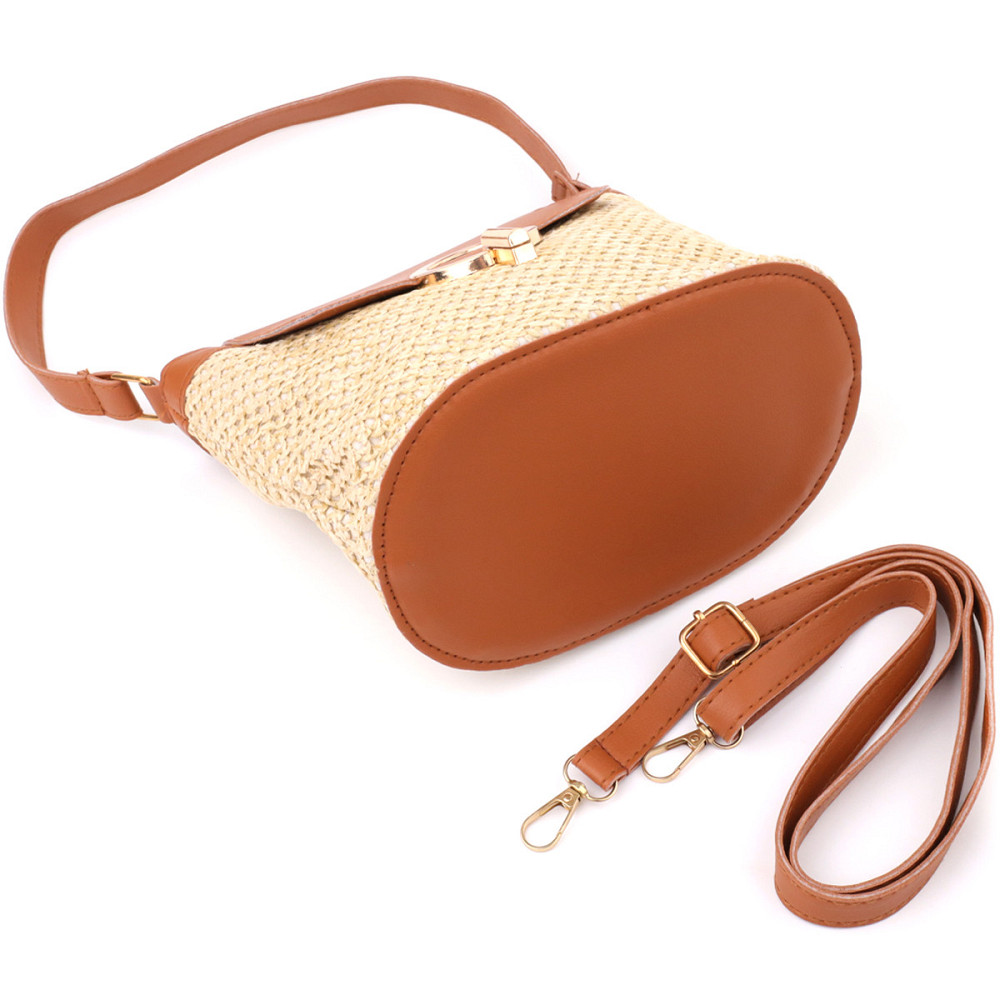 Літня сумка з якісного текстилю Vintage sale_15138 Коричневий Київ - фото 3