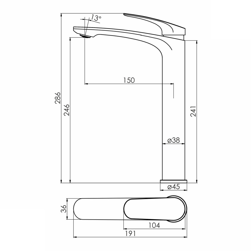 Змішувач для раковини високий IMPRESE PERLA хром Київ - фото 2