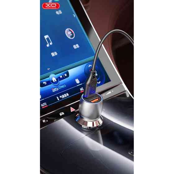 Автомобільний зарядний пристрій XO CC52 Metal Dual USB QC3.0 36W чорний Львів