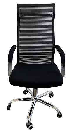 Офисное кресло руководителя Tehforward Afina хром Anyfix Черный Киев