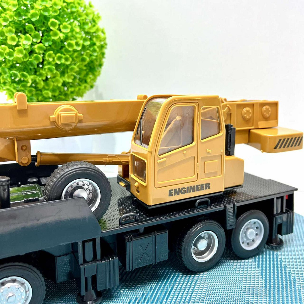 Машинка спецтехніка Автокран на радіокеруванні 32см музика світло рухомий кран USB зарядне Жовто-чорна (3822) Чернігів - фото 8