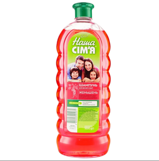 Шампунь 1000мл Женьшень Наша сім'я Житомир - фото 1