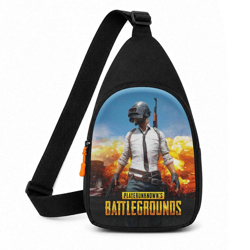 Дитяча сумка PUBG через плече для хлопчика слінг 29×17 см (S0032) Київ - фото 1