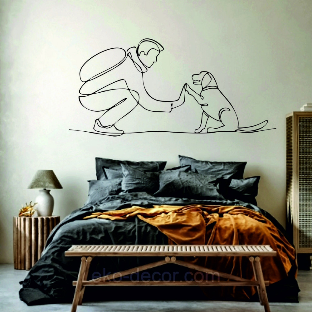 Декоративное настенное Панно «Домашний питомец» Декор на стену 90*42 см, Черный Киев - изображение 7