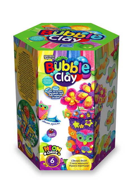 Набір креативної творчості "BUBBLE CLAY ВАЗА" укр. (8), шт Київ - фото 1