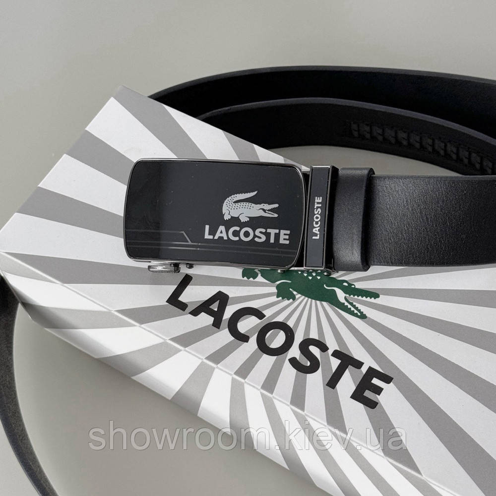 Мужской кожаный брендовый ремень с пряжкой автомат (990) Киев - изображение 1