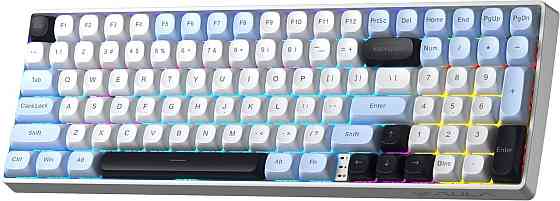 Клавіатура бездротова Aula S100pro Brown Switch White/Black (6948391205755) ( 11048 ) Харьков