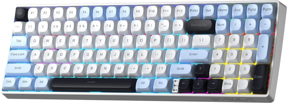 Клавіатура бездротова Aula S100pro Brown Switch White/Black (6948391205755) ( 11048 ) Харків - фото 2