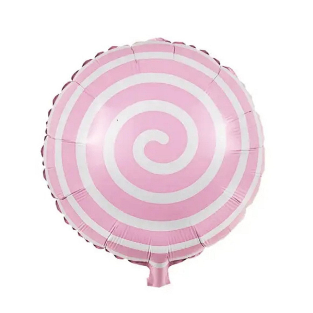 Фольгована куля льодяник рожевий 18' 45 см Київ - фото 1