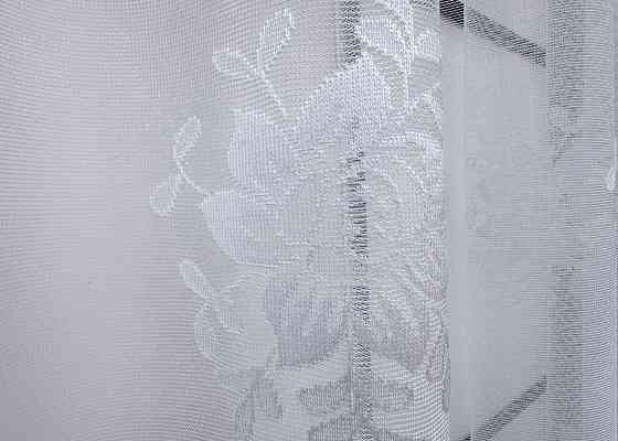 Тюль VR-Textil 1526т Жакард Білий 500х160 см (42-0827) Київ