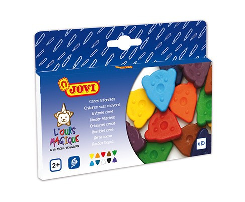 Набір воскової крейди Jovi Magic Bear 10 кольорів (941) Київ - фото 1
