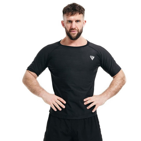 Чоловіча футболка RDX M1 з ефектом сауни Black XL Каменское