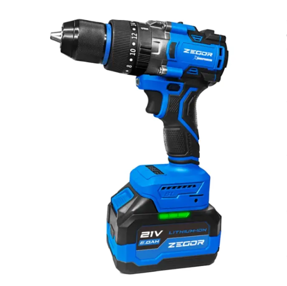 Акумуляторний шуруповерт ZEGOR CDAX-21BLH-150 (акум 2шт-21V 6.0Ah і зарядка) Київ