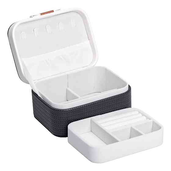 Yiwu Скринька для прикрас з еко шкіри 15.5×11.5×8.5 ​​органайзер для ювелірних виробів HP-5-37B Коломыя