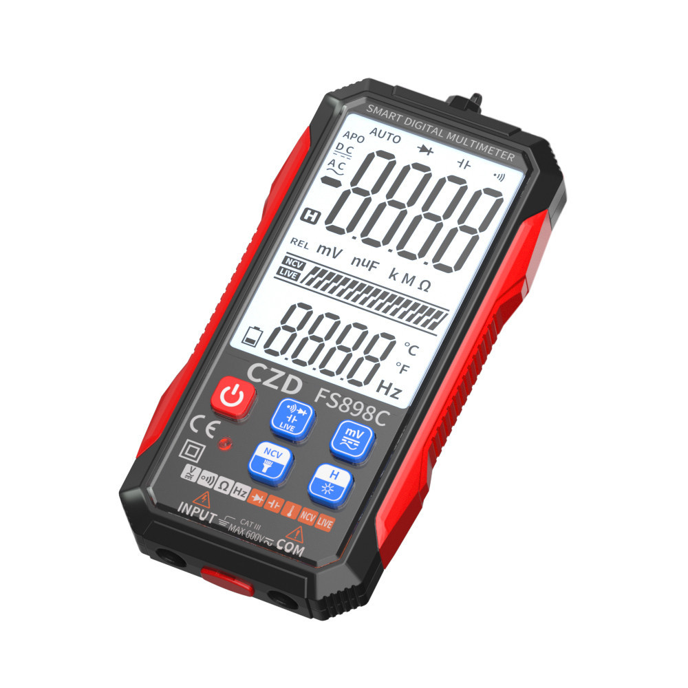 Тестер цифровой FS898C 6000бит автоматический мультиметр АКБ Винница - изображение 1