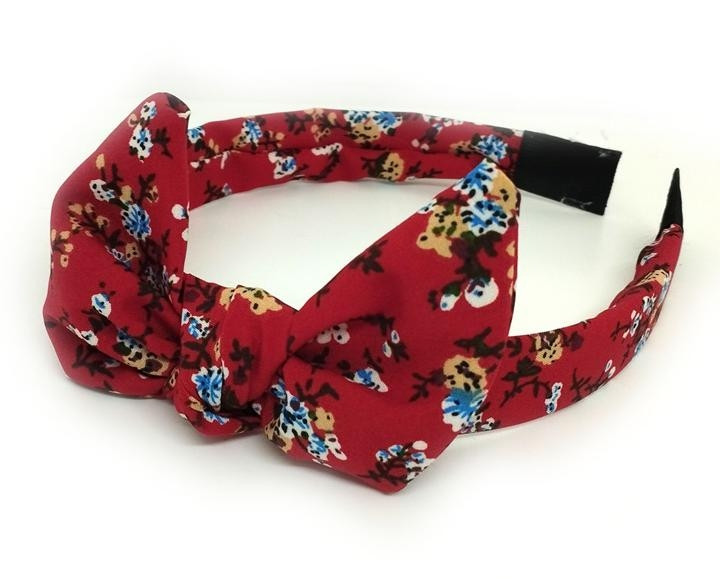 Обруч для волосся з бантом Солоха червоний Київ - фото 1