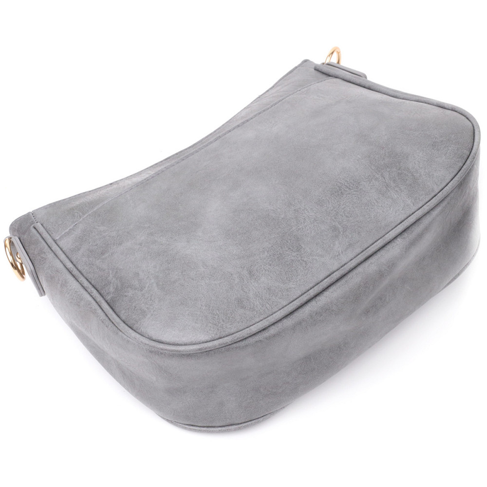 Жіноча зручна сумка з екошкіри Vintage sale_15134 Сірий Київ - фото 3