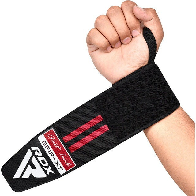 Бинти для зап'ястя (кистьові бинти) RDX GYM WRIST WRAP R11 BLACK/RED Кам'янське - фото 1