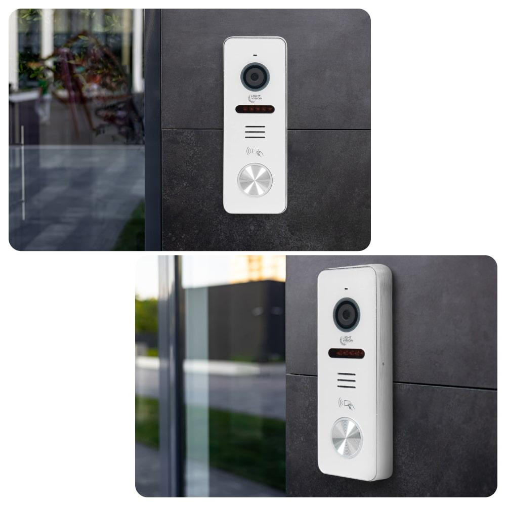 Комплект відеодомофона Light Vision з електрозамком: домофон 7" AMSTERDAM FHD Black, відеопанель 2Mp RIO FHD (RF) White зі Київ - фото 19