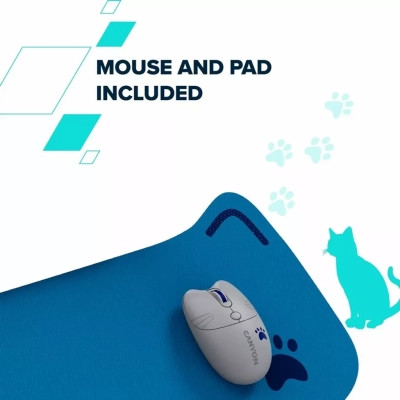 Комплект Canyon HSET-W6 Kitty Edition Wireless UA Blue (CNS-HSETW6BL) Винница - изображение 7