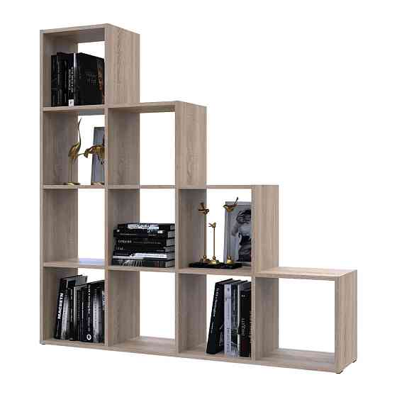 Стелаж Doros Степ 4х4 Дуб сонома відкритий 136.2х28.8х140.7 DRS-011770 (41516165) Львів